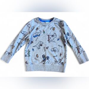 2/$10 Cat & Jack Dinosaur Sweatshirt 4T | Gray Dino Graphic Pullover